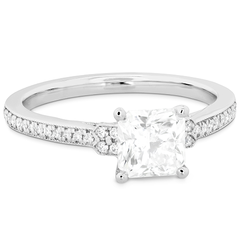 Hearts On Fire Deco Chic Milgrain Diamond Engagement Ring