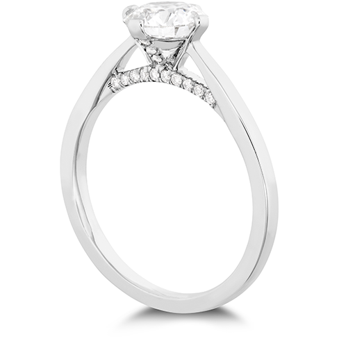 Hearts On Fire Deco Chic Solitaire Diamond Engagement Ring
