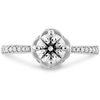 Hearts On Fire Desire Simply Engagement Ring with Diamond Band