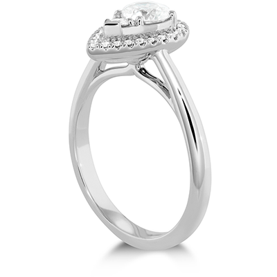 Hearts On Fire Destiny Teardrop Shape Halo Diamond Engagement Ring