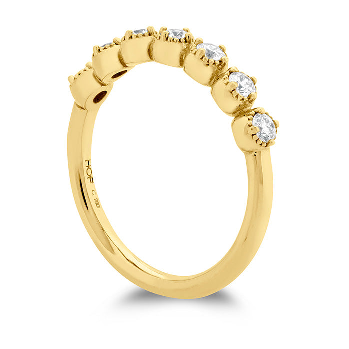 Hearts On Fire Diamond Bar Single Prong Milgrain Band