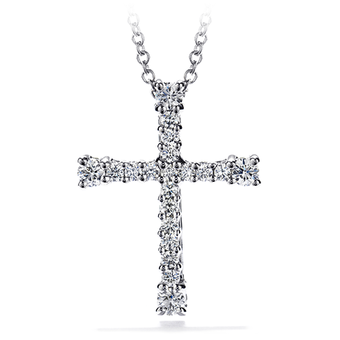 Hearts On Fire Divine Cross Pendant Necklace