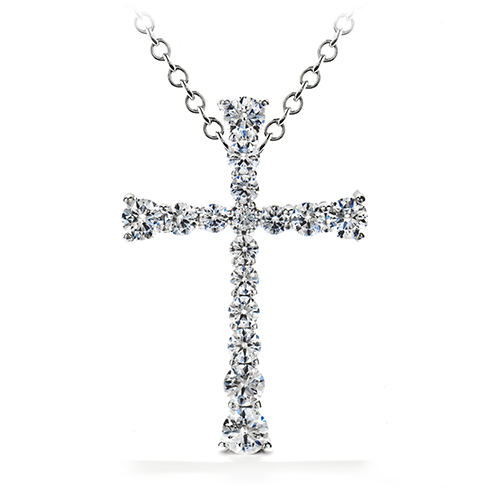 Hearts On Fire Divine Journey Cross Pendant Necklace
