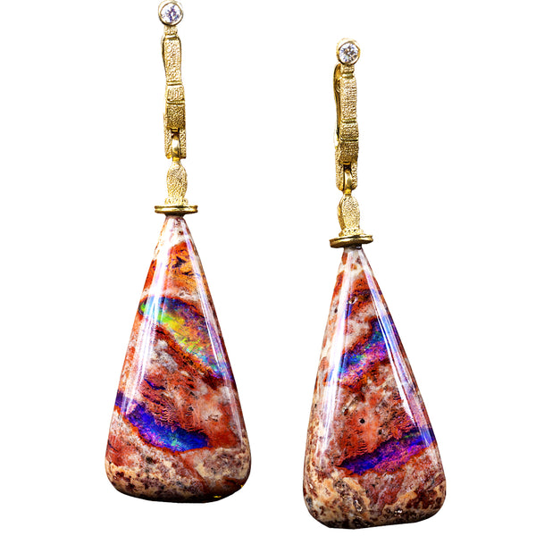 Alex Sepkus Sticks and Stones Mexican Fire Opal Earrings - E-132S