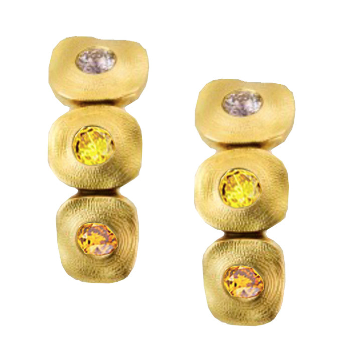 Alex Sepkus Dancing Squares Huggy Earrings