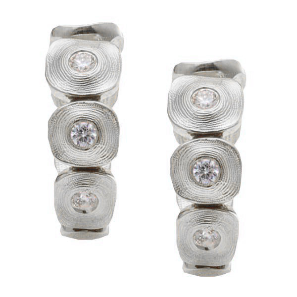 Alex Sepkus Dancing Squares Huggy Earrings
