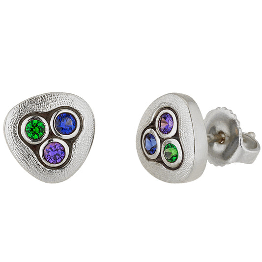 Alex Sepkus Swirling Water Stud Earrings - E-75PSG