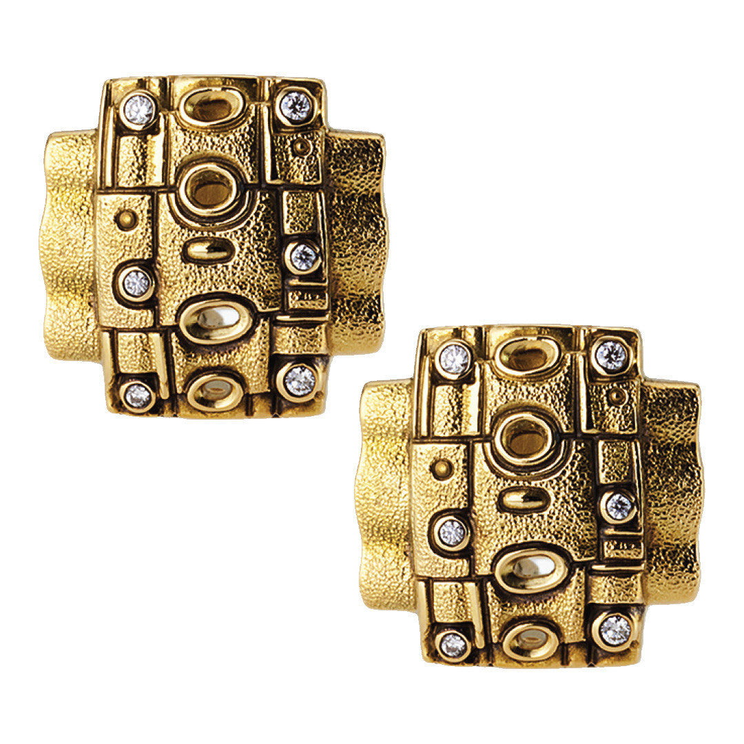 Alex Sepkus Cross Squared Earrings - E-216