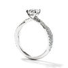 Hearts On Fire Envelope Twist Solitaire Engagement Ring