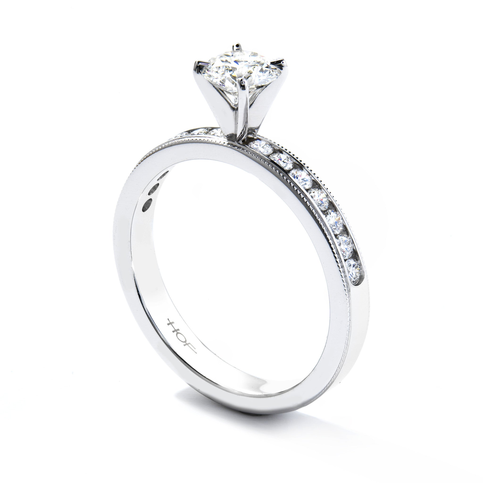 Hearts On Fire Eterne Milgrain Solitaire Engagement Ring