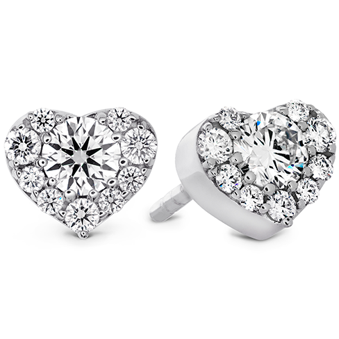 Hearts On Fire Fulfillment Heart Diamond Stud Earrings