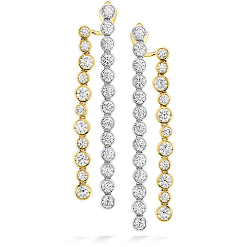 Hearts On Fire Bezel Line Diamond Earrings