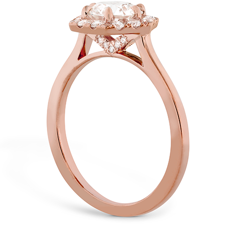 Hearts On Fire Hexagonal Diamond Engagement Ring
