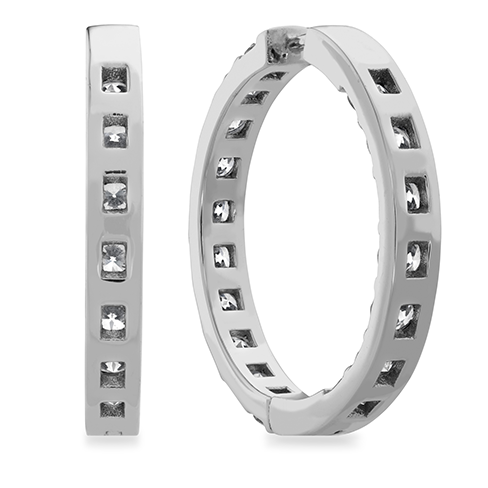Hearts On Fire Hoopla Diamond Round Earrings
