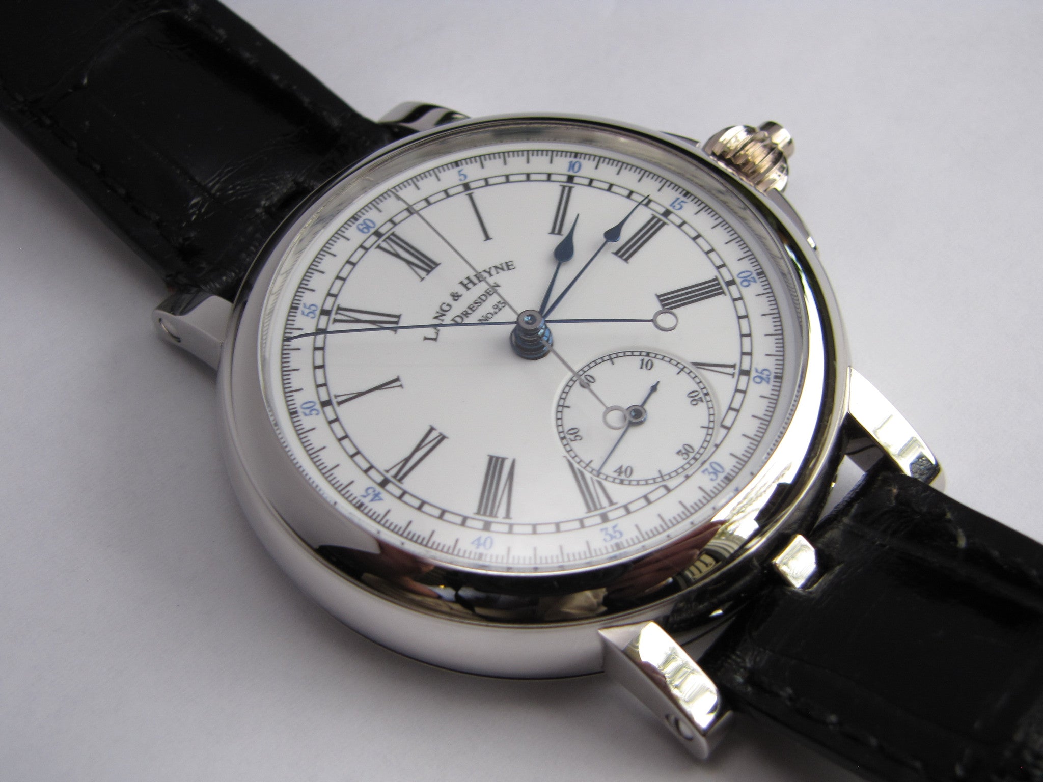 Lang & Heyne Albert Chronograph Watch - Platinum