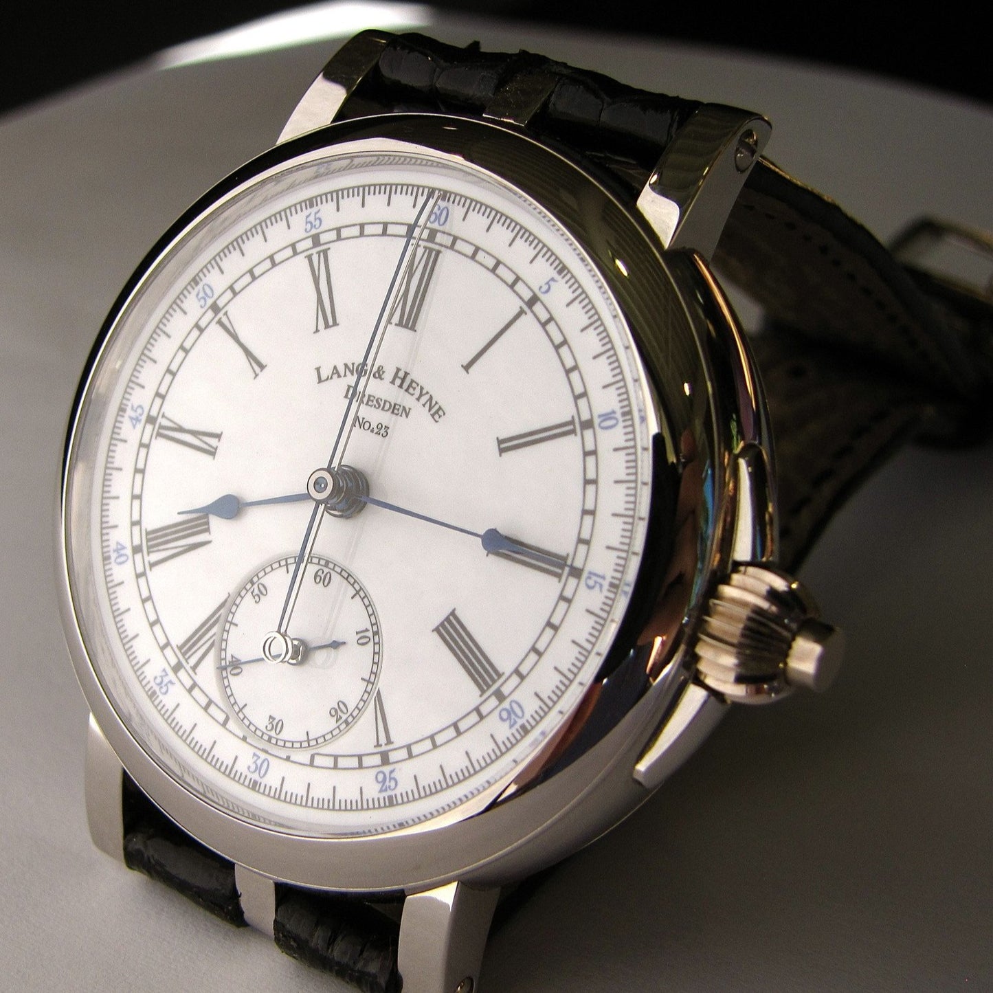 Lang & Heyne Albert Chronograph Watch - Platinum