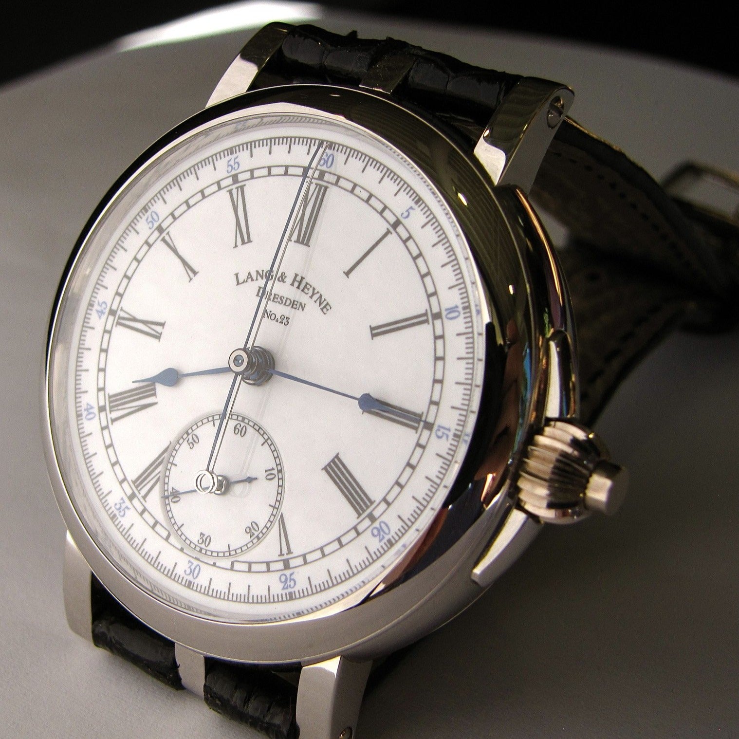 Lang & Heyne Albert Chronograph Watch - Platinum