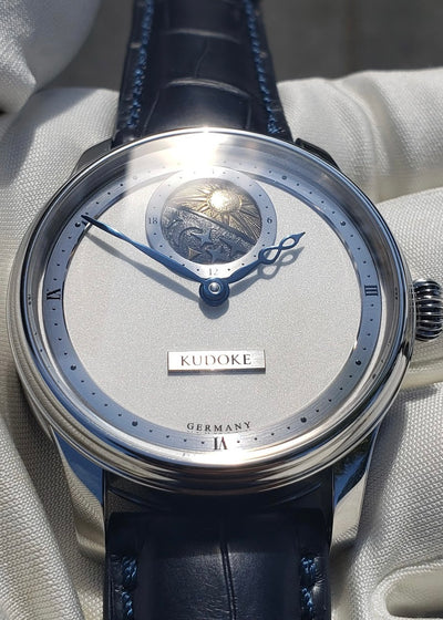 Kudoke 2 Bright Silver Dial Watch