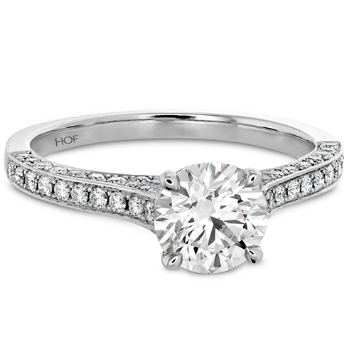 Hearts On Fire Illustrious Engagement Ring Diamond Intensive Band