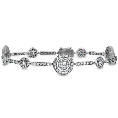 Hearts On Fire Inspiration Alternating Halo Bracelet