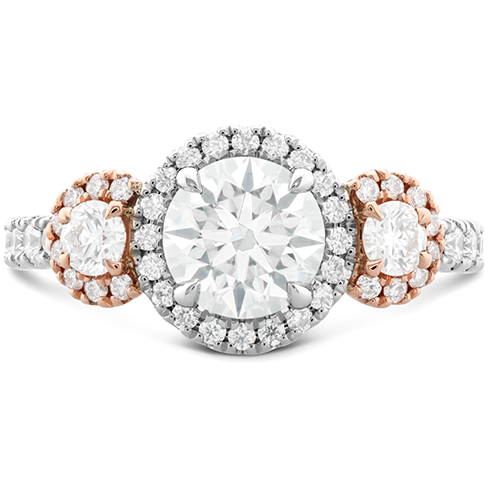 Hearts On Fire Integrity Three Stone Diamond Engagement Ring