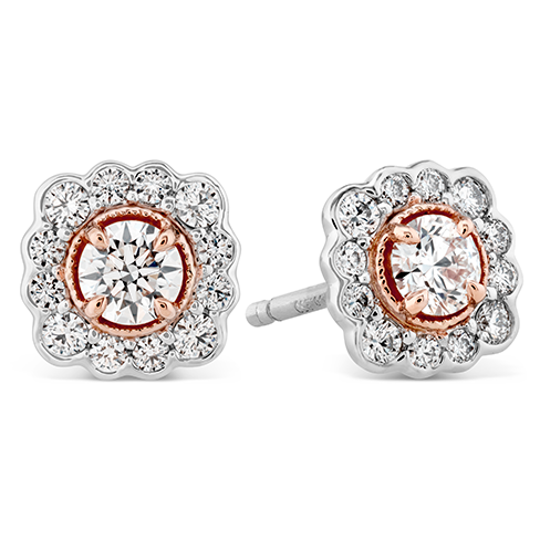 Hearts On Fire Liliana Flower Stud Diamond Earrings