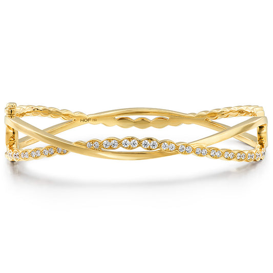 Hearts On Fire Lorelei Floral Twist Diamond Bangle