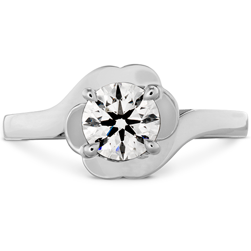 Hearts On Fire Lorelei Bloom Solitaire Diamond Engagement Ring