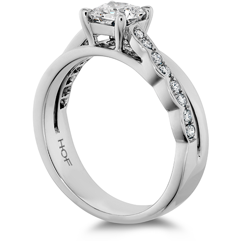 Hearts On Fire Lorelei Dream Single Cross Over Diamond Engagement Ring