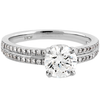 Hearts On Fire Lorelei Engagement Ring with Diamond Band