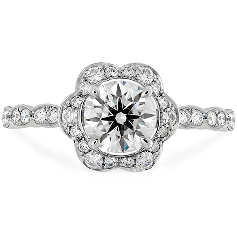 Hearts On Fire Lorelei Floral Diamond Engagement Ring