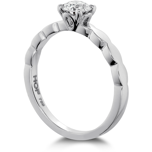 Hearts On Fire Lorelei Floral Solitaire Diamond Engagement Ring