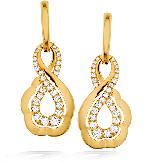Hearts On Fire Lorelei Gold Infinity Diamond Earrings