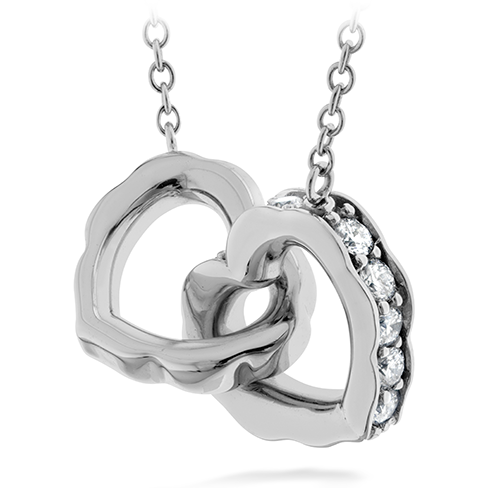 Hearts On Fire Lorelei Interlocking Diamond Heart Necklace