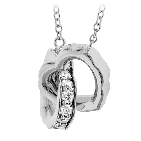 Hearts On Fire Lorelei Interlocking Diamond Heart Necklace