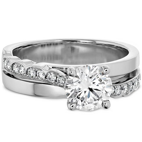 Hearts On Fire Lorelei Single Cross Over Diamond Engagement Ring