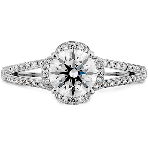 Hearts On Fire Lorelei Split Shank Diamond Engagement Ring