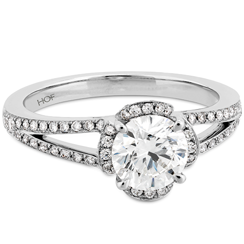 Hearts On Fire Lorelei Split Shank Diamond Engagement Ring