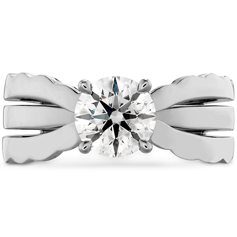 Hearts On Fire Lorelei Triple Row Solitaire Diamond Engagement Ring