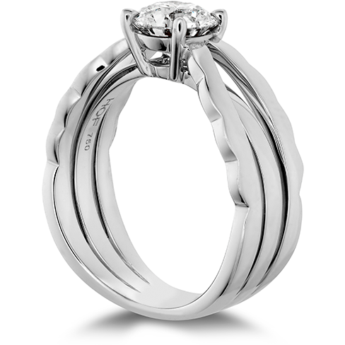 Hearts On Fire Lorelei Triple Row Solitaire Diamond Engagement Ring