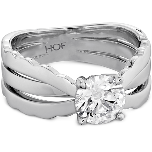 Hearts On Fire Lorelei Triple Row Solitaire Diamond Engagement Ring