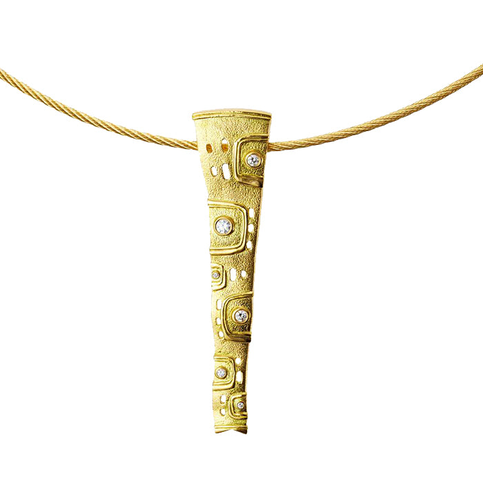 Alex Sepkus Ribbon Pendant Necklace - M-32D