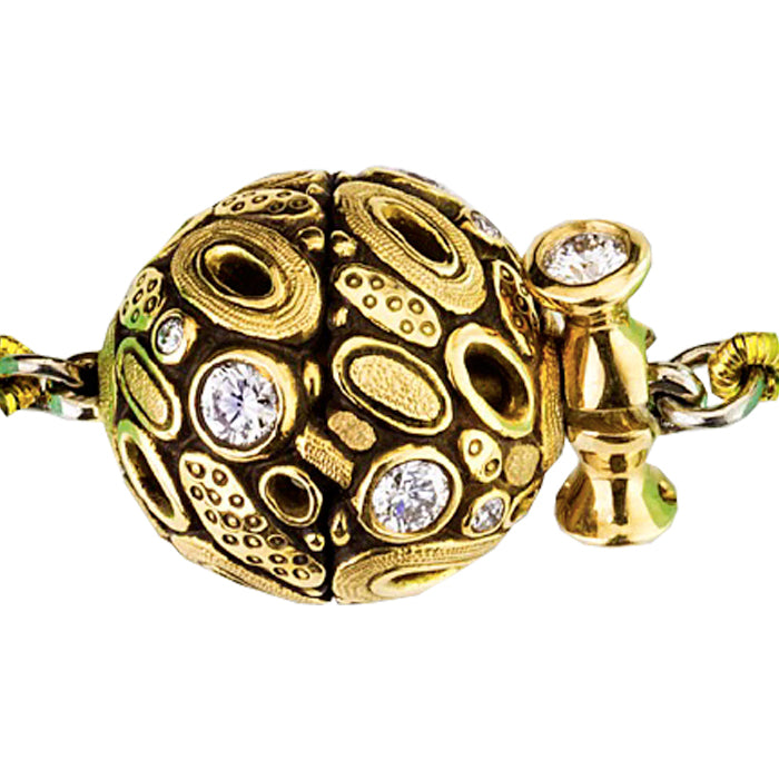 Alex Sepkus Diamond Open Oval Ball Clasp