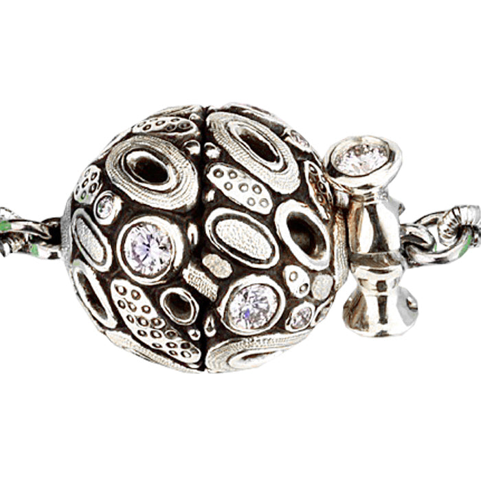 Alex Sepkus Diamond Open Oval Ball Clasp