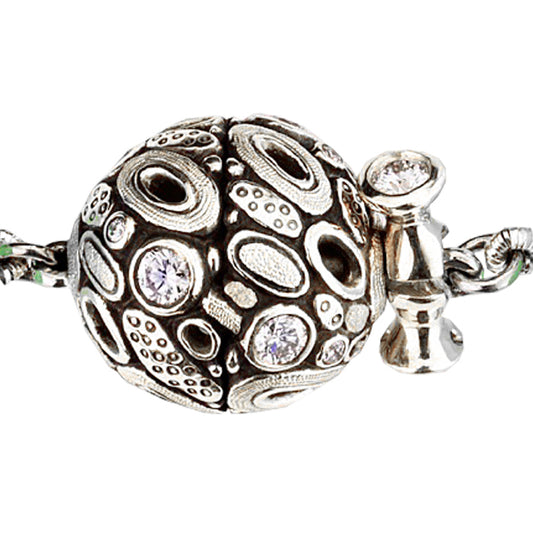 Alex Sepkus Diamond Open Oval Ball Clasp