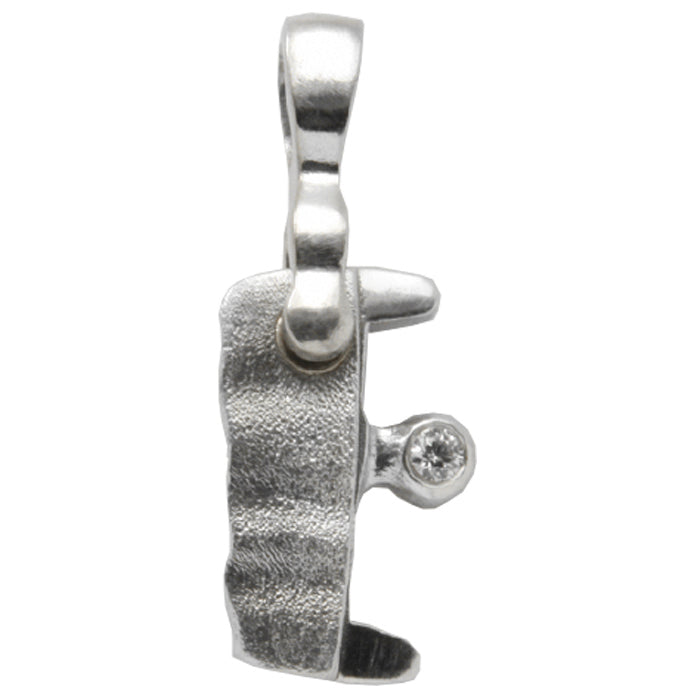 Alex Sepkus Letter E Pendant Necklace with Bail