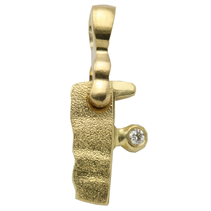 Alex Sepkus Letter F Pendant Necklace with Bail