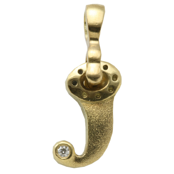 Alex Sepkus Letter J Pendant Necklace with Bail