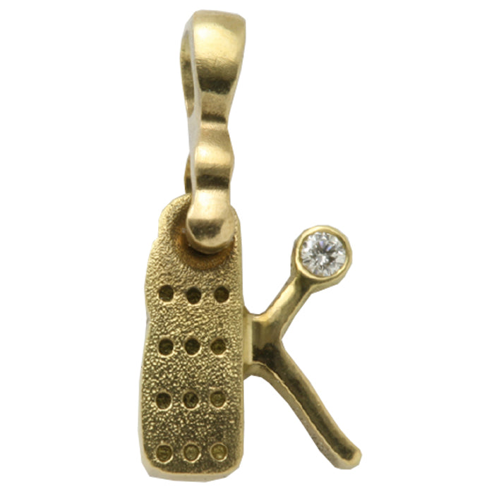Alex Sepkus Letter K Pendant Necklace with Bail