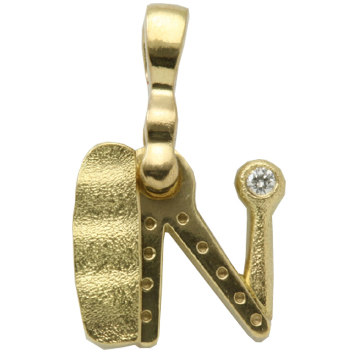 Alex Sepkus Letter N Pendant Necklace with Bail